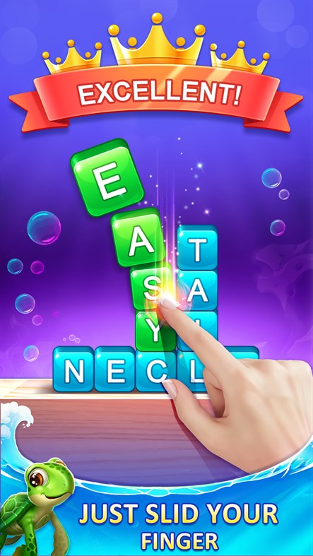 #1. Words Game 2020: Ocean Stack Crush (Windows) 来自: Word Puzzle Game