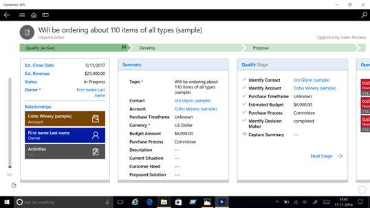 Microsoft Dynamics 365 screenshot 3
