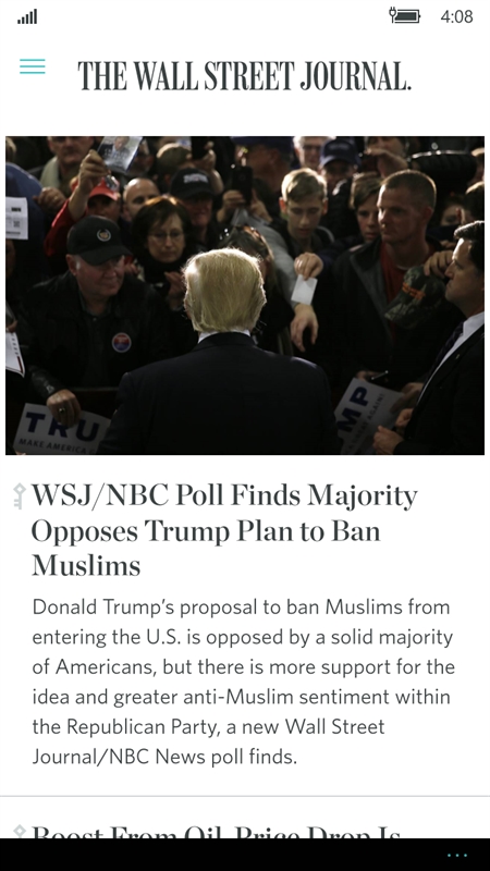 The Wall Street Journal. Screenshot