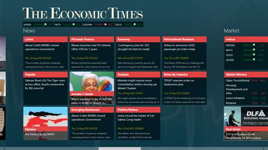 The Economic Times screenshot 2