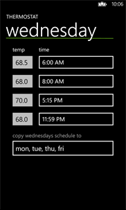 Thermostat screenshot 3