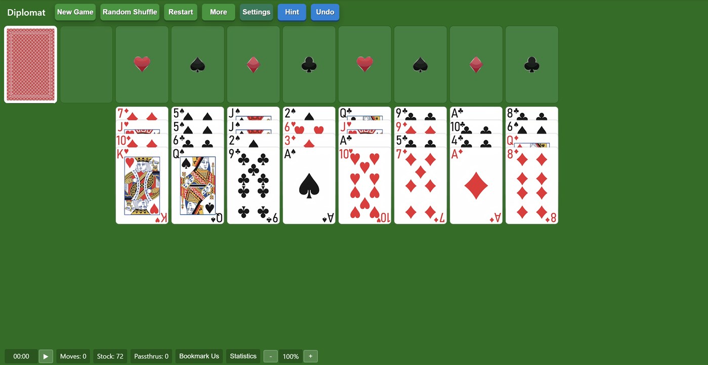 #1. Diplomat Solitaire Solitairex (Windows) 由: Solitairen