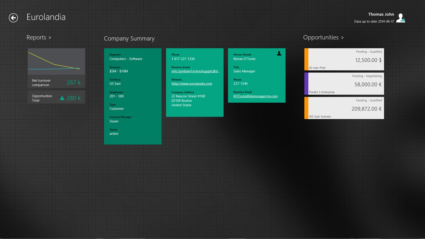 #2. Sage CRM Opportunity Tracker (Windows) Bởi: SAGE SAS