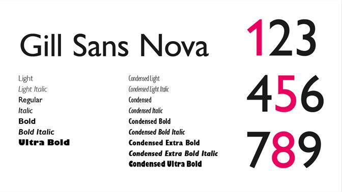 gill sans bold free download