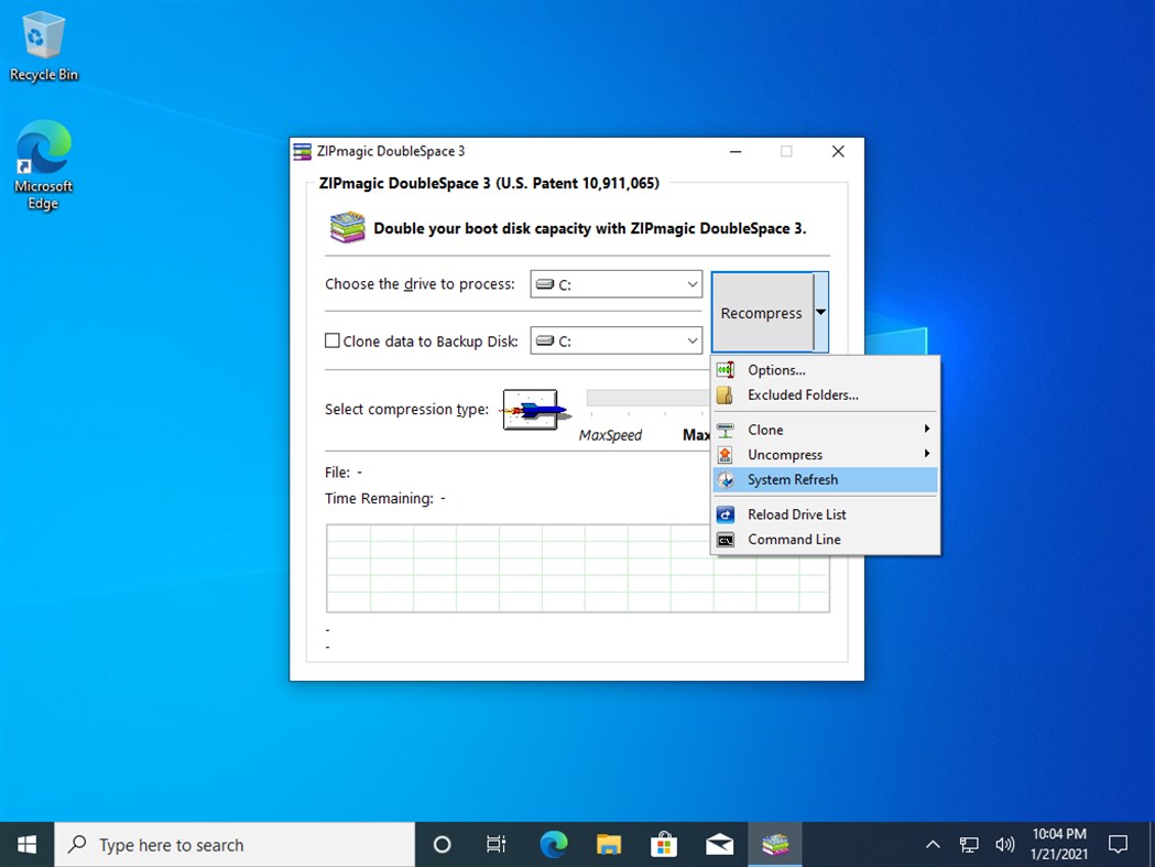 #4. DoubleSpace (Windows) بواسطة: ZIPmagic Software