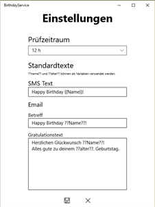 BirthdayService screenshot 2