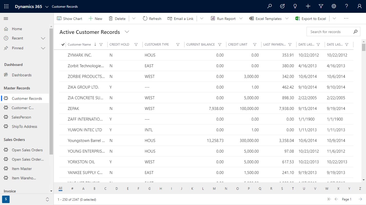 Snapshot 3 of Infor A+ Sync To Dynamics CRM by Commercient.
