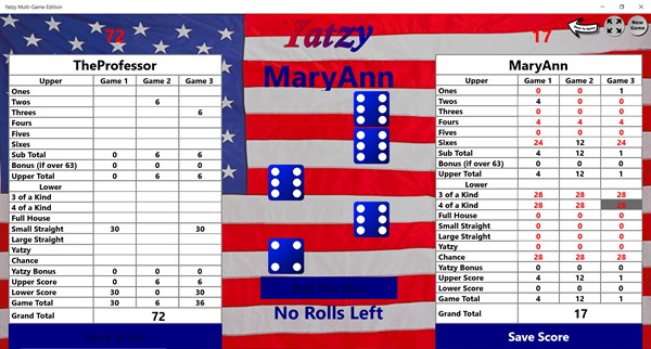 Yatzy Multi-Game Edition — 2