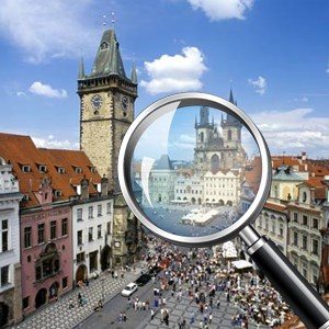 Find And Spot Object : Prague Square Travel