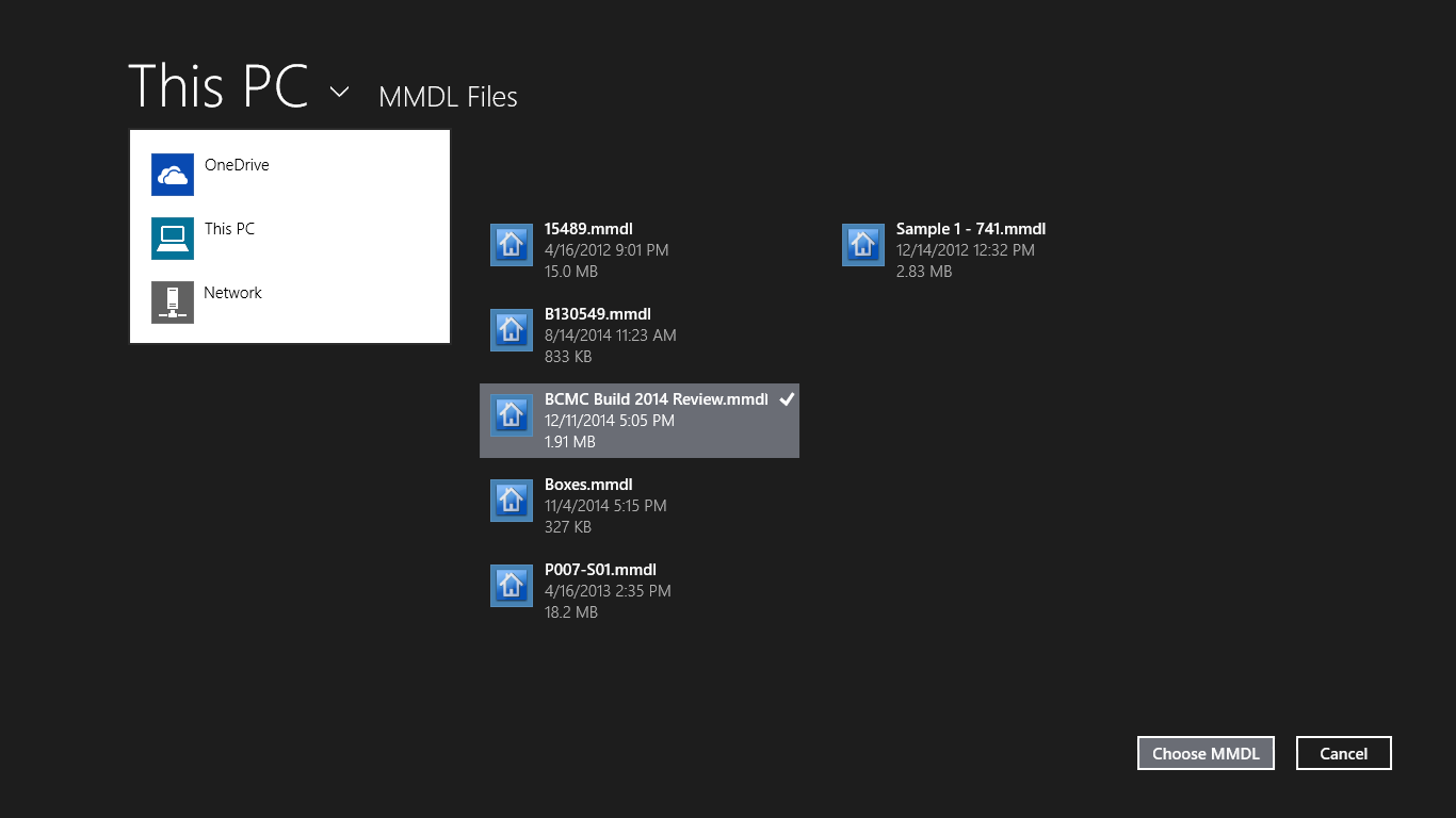 MiTek SAPPHIRE Mobile Viewer for Windows 10