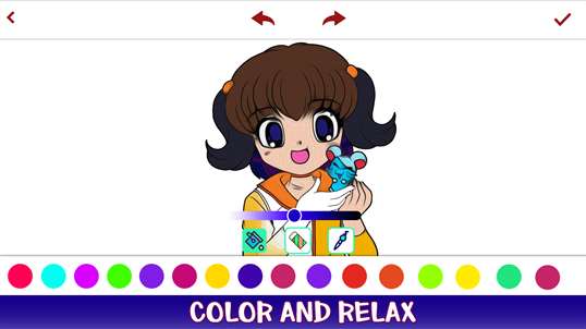 Anime Coloring Book Pages screenshot 2
