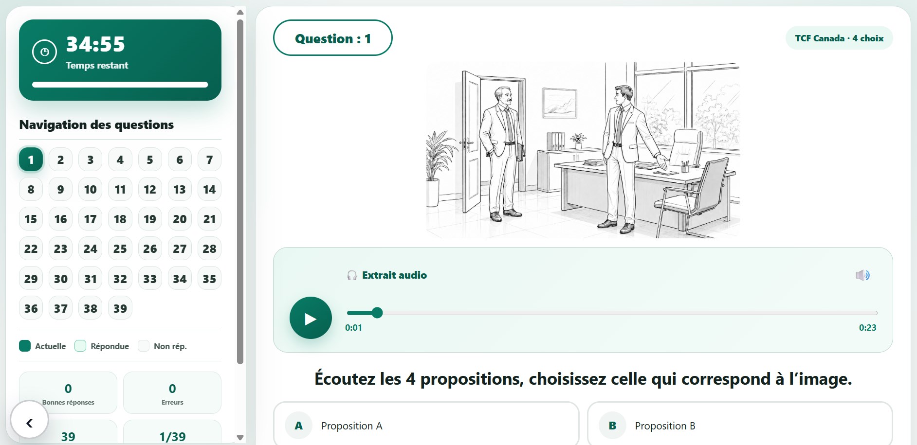 Prof Mouhcine – TCF Canada screenshot