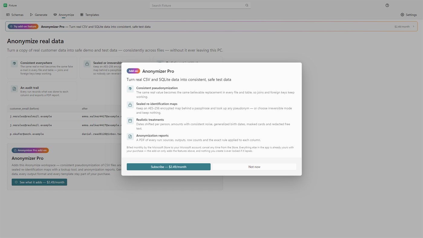 #9. Fixture - Test Data Generator (Windows) Door: Illusanato