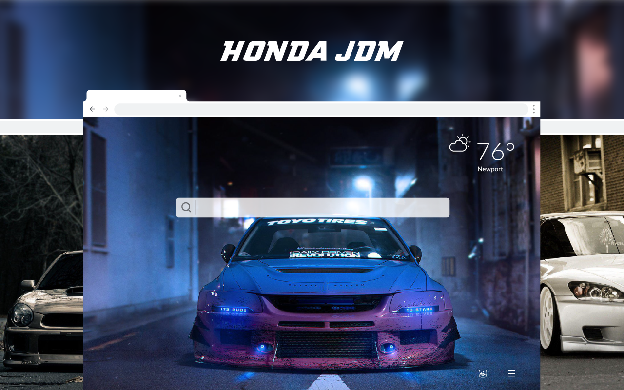 Honda JDM Cars HD Wallpapers New Tab