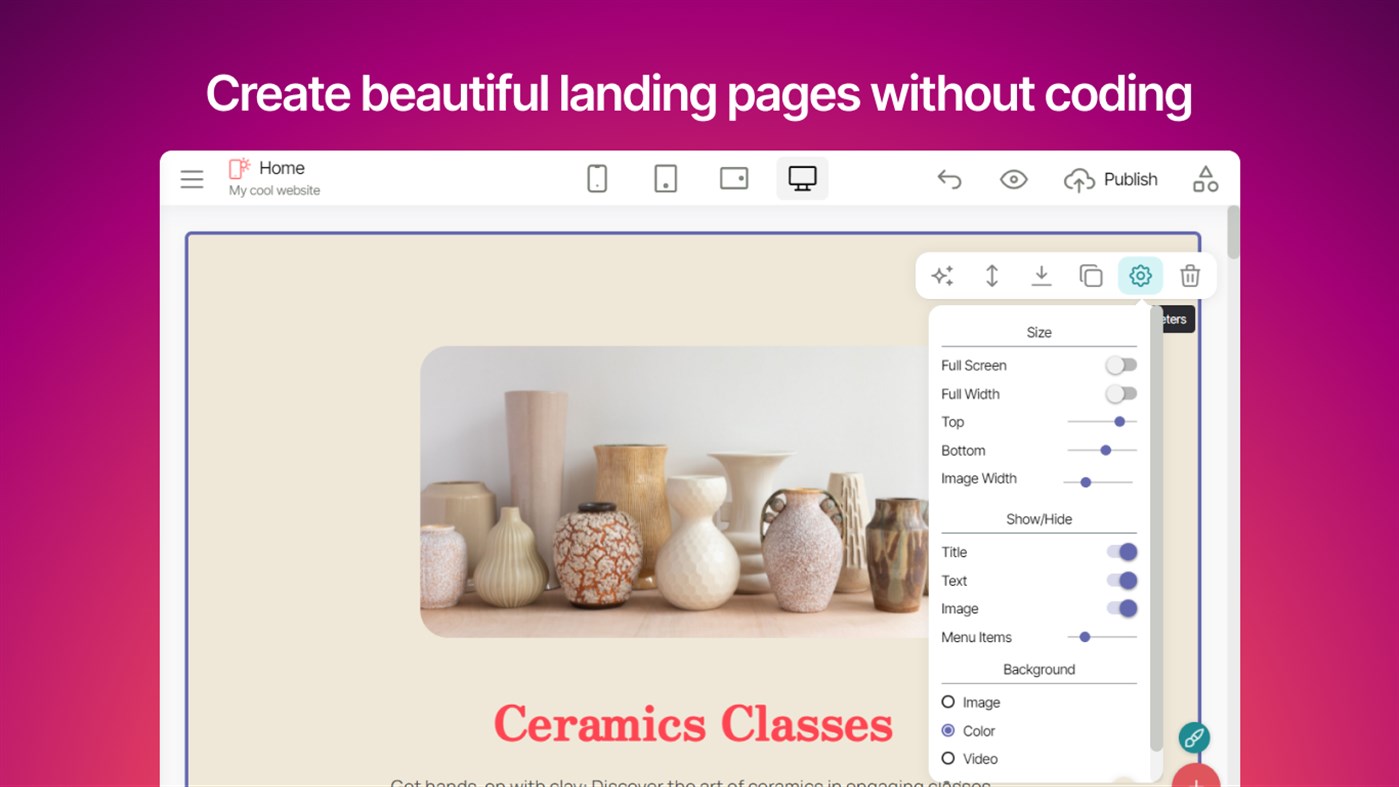 #1. Mobirise Website Builder (Windows) By: Mobirise