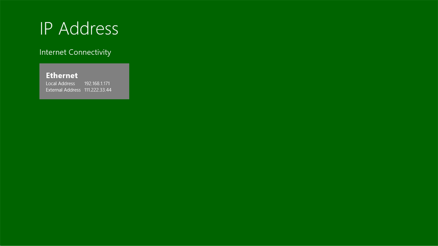 Windows 10 IP Address full