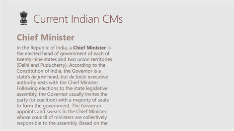 Current Indian CMs Screenshots 1