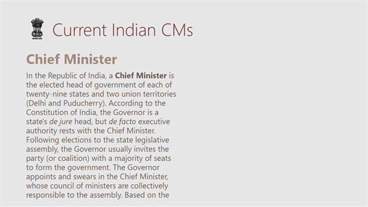 Current Indian CMs screenshot 1