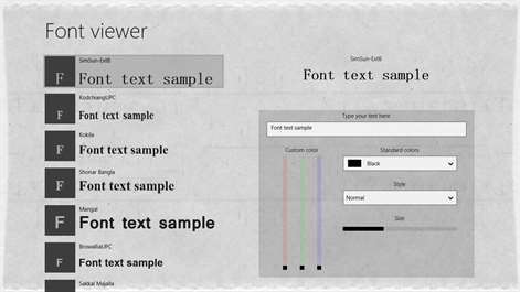 Font Viewer Screenshots 2