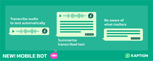 Audio to text for WhatsApp in WA WEB marquee promo image