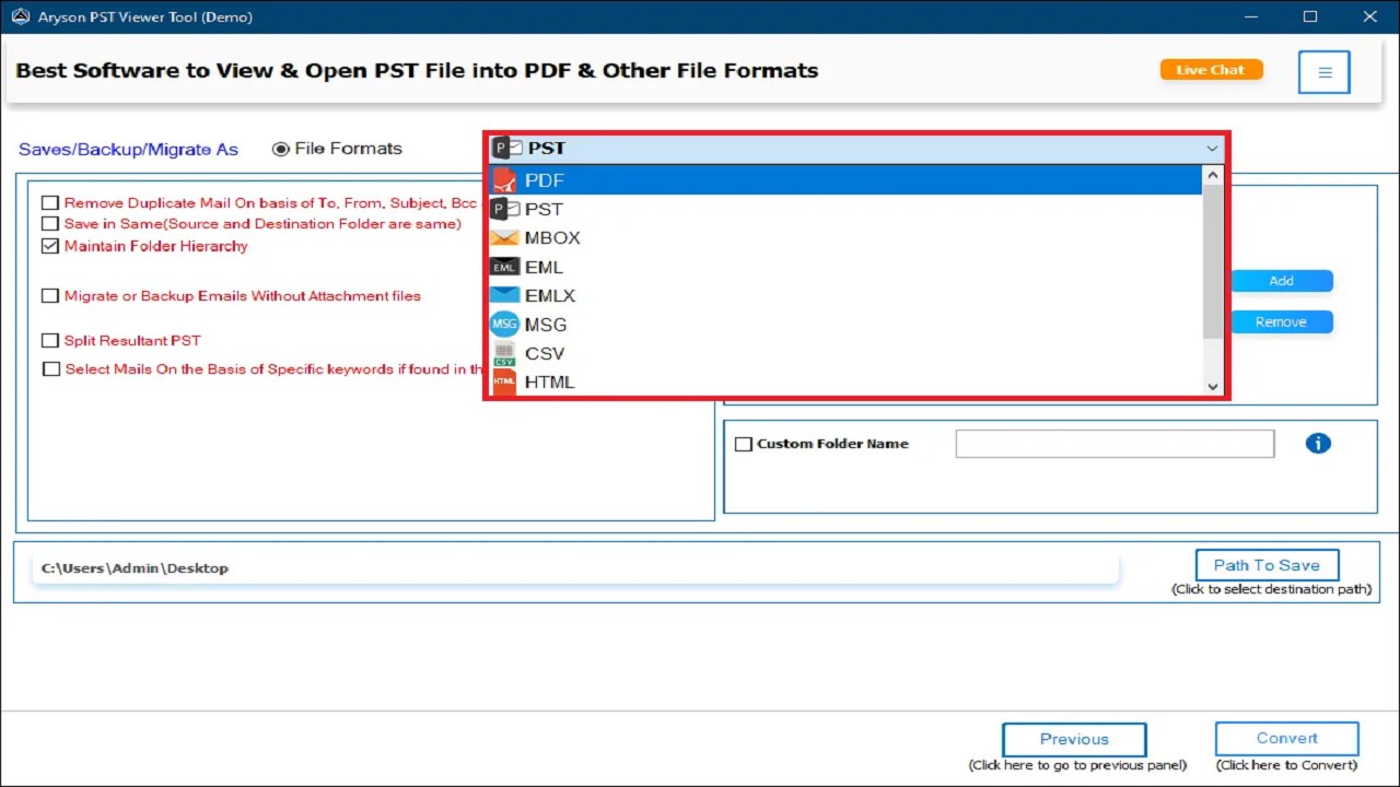 Snapshot 1 of PST File Opener