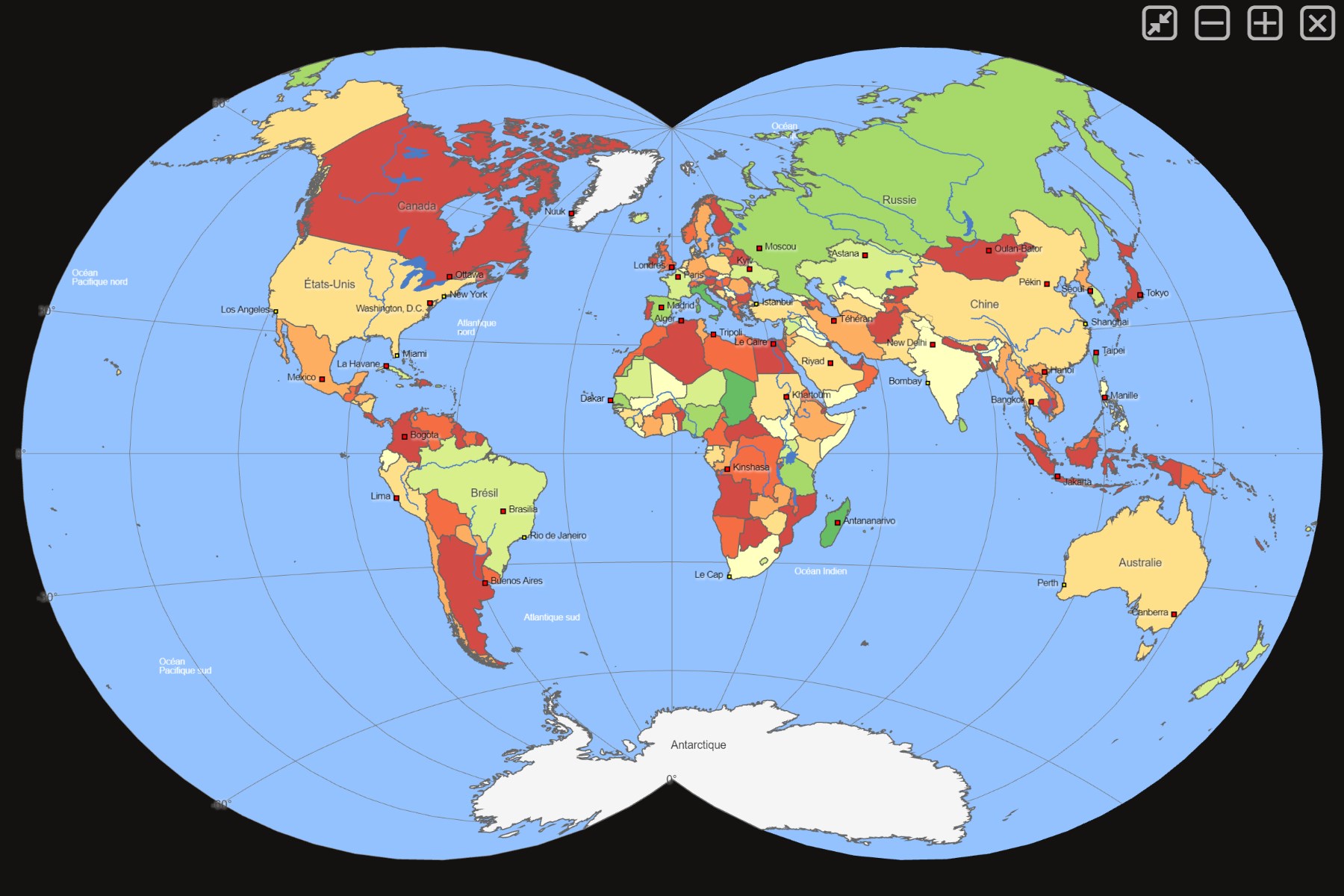 1 Pc Carte Monde Globe Terrestre Doux Presser Boule En - Temu Canada