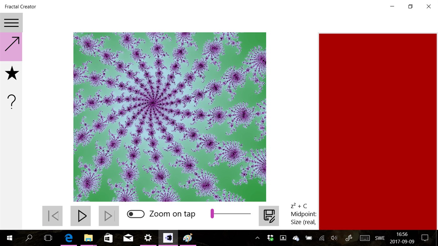 #2. FractalCreator (Windows) 由: Utte Rydberg