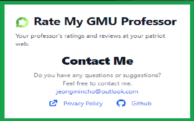 Rate My GMU Professors
