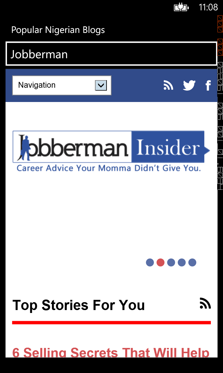 Captura 4 Popular Nigerian Blogs windows