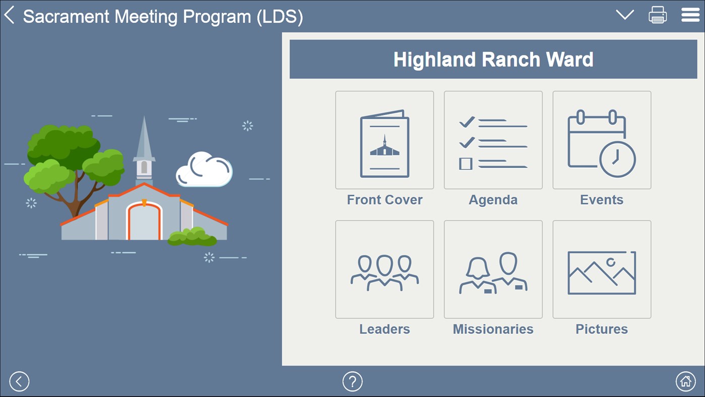 #3. Sacrament Meeting Program (LDS) (Windows) 由: App Developers, LLC