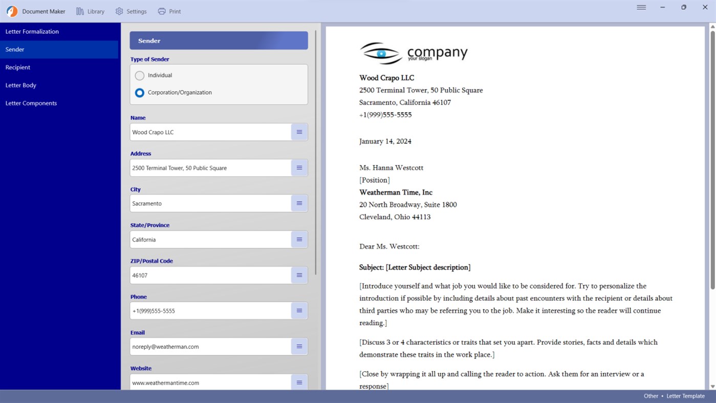 #1. Document Maker (Windows) 来自: Blitzsoft