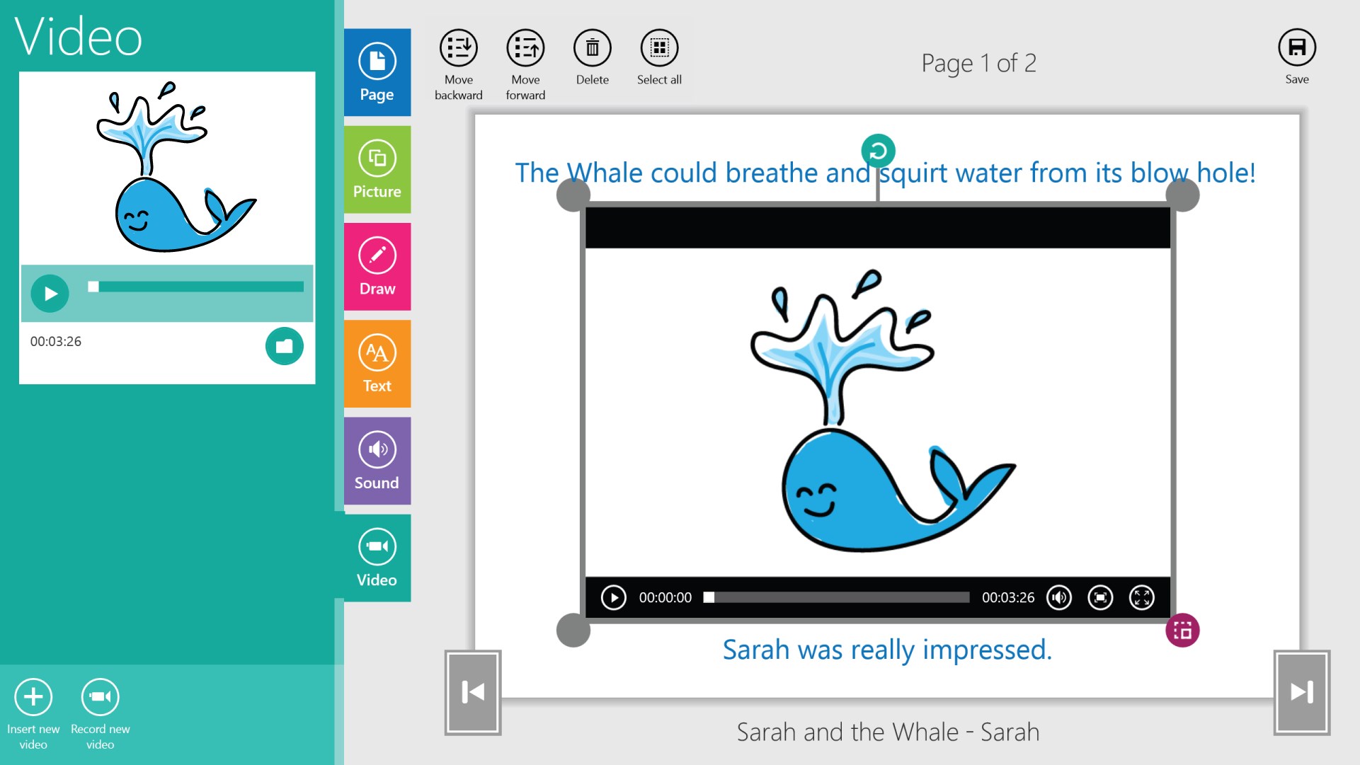 Add an existing video or capture a new video