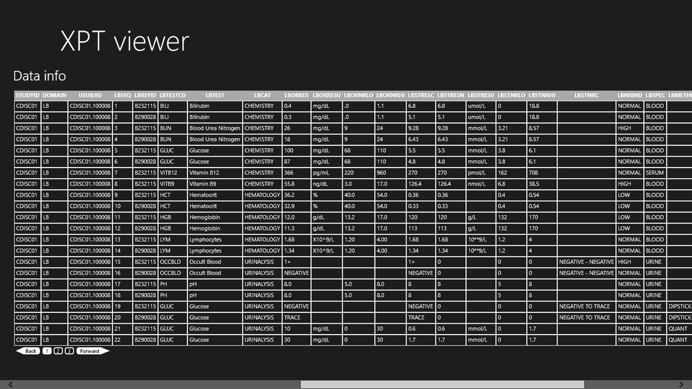 #4. XPT (SAS transport) viewer (Windows) 来自: IDV