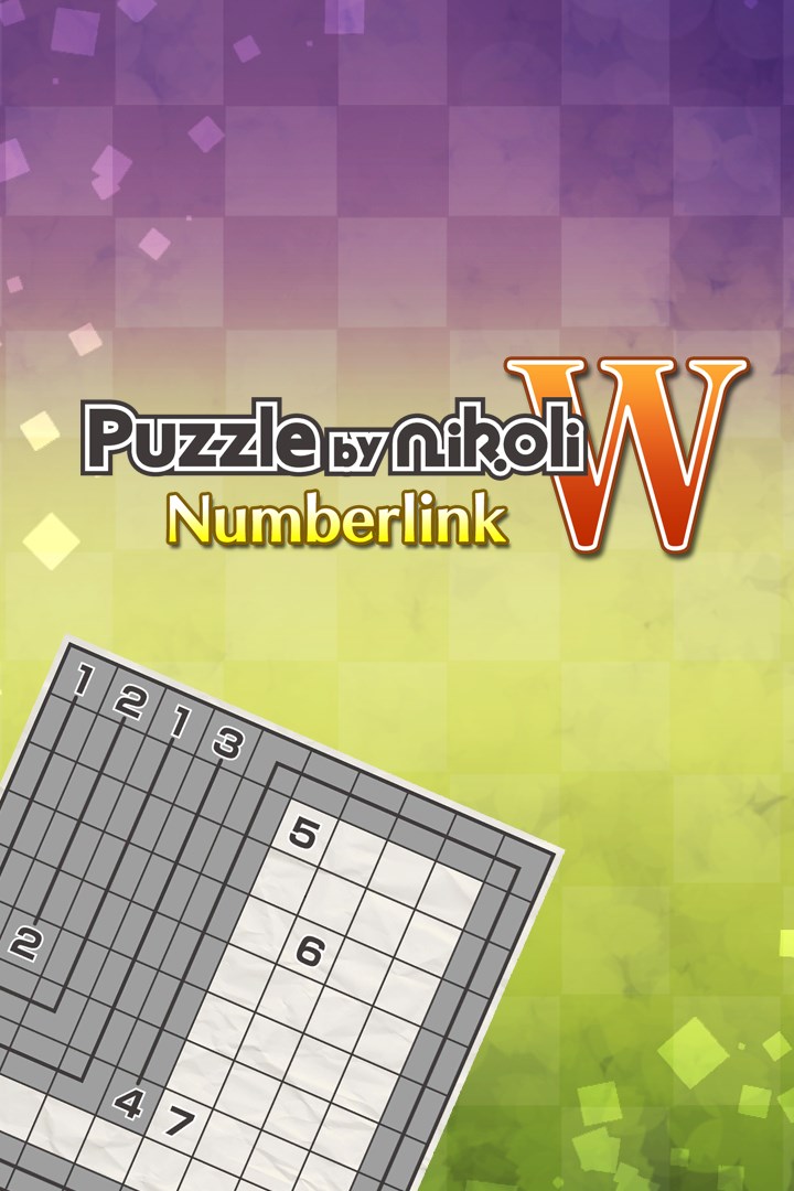 Puzzle by Nikoli W Numberlink image