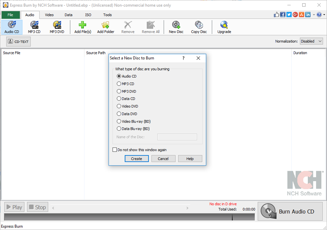 #1. Express Burn CD and DVD Burner (Windows) Ved: NCH Software