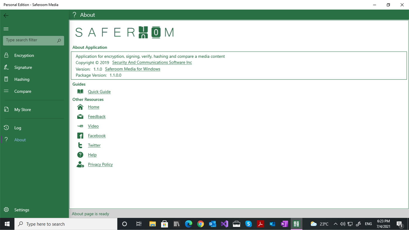 #10. Saferoom.Media (Windows) بواسطة: Security and Communications Software Inc.