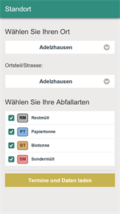Aichach-Friedberg Abfall-App screenshot 2