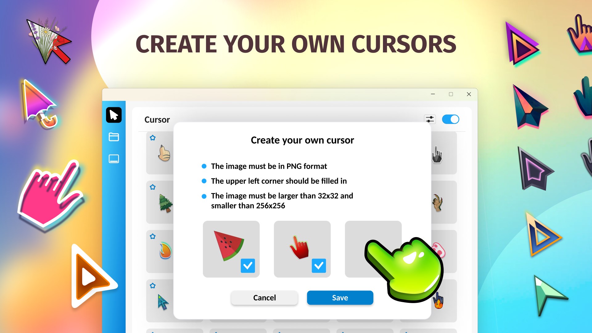 Custom Cute Cursors - Desktop Customization screenshot