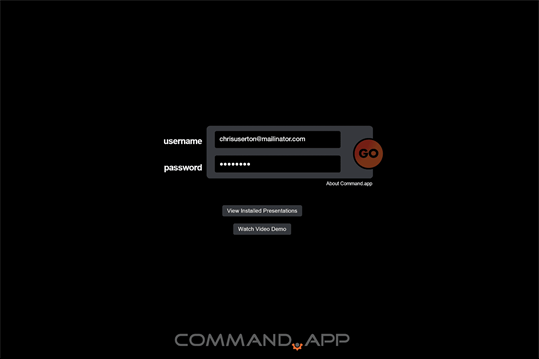 Command App screenshot 1