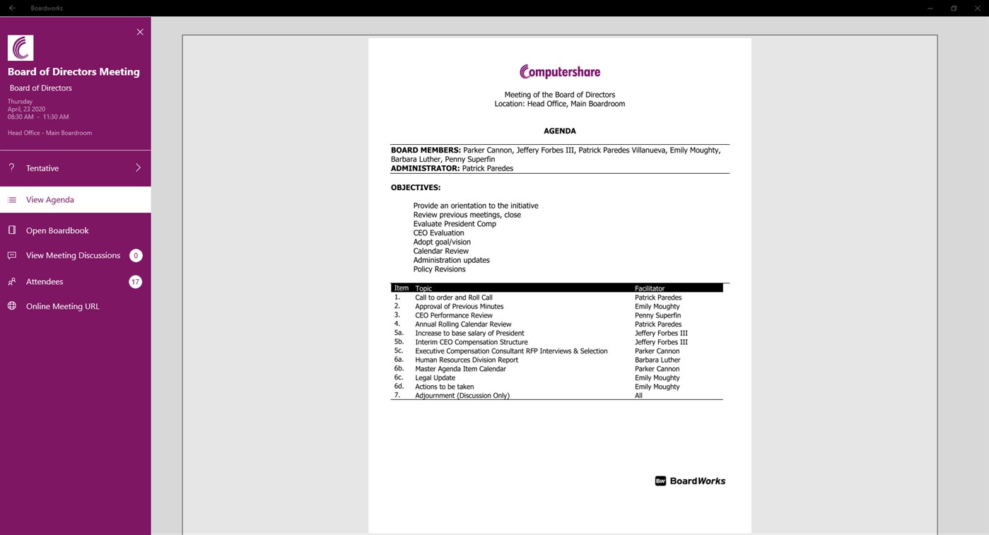 #3. Computershare BoardWorks (Windows) 由: Computershare Governance Services Limited.