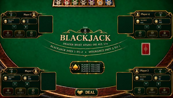 Blackjack Room - 1v4 Multiplayer — 2