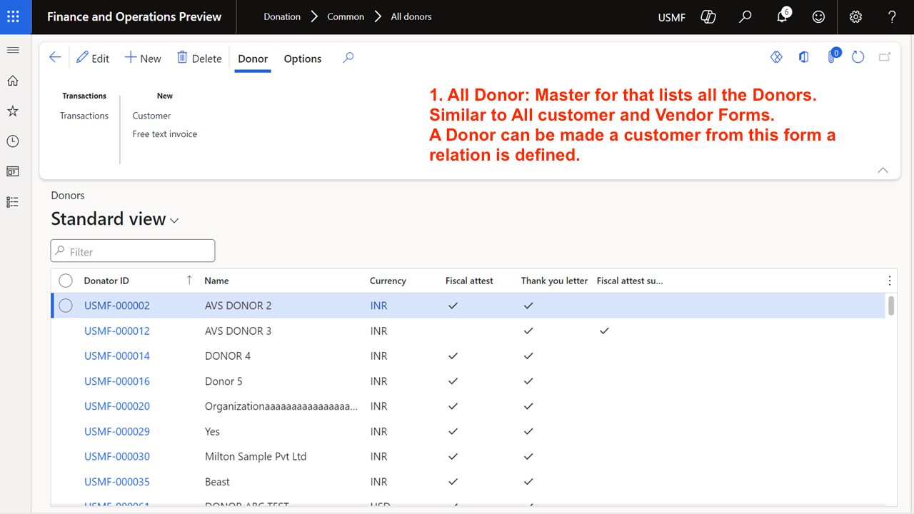 Snapshot 1 of DonorFlow365