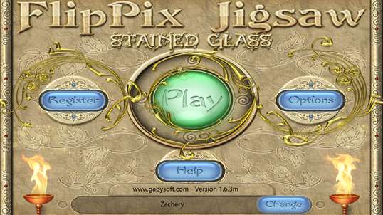FlipPix Jigsaw - Stained Glass screenshot 1