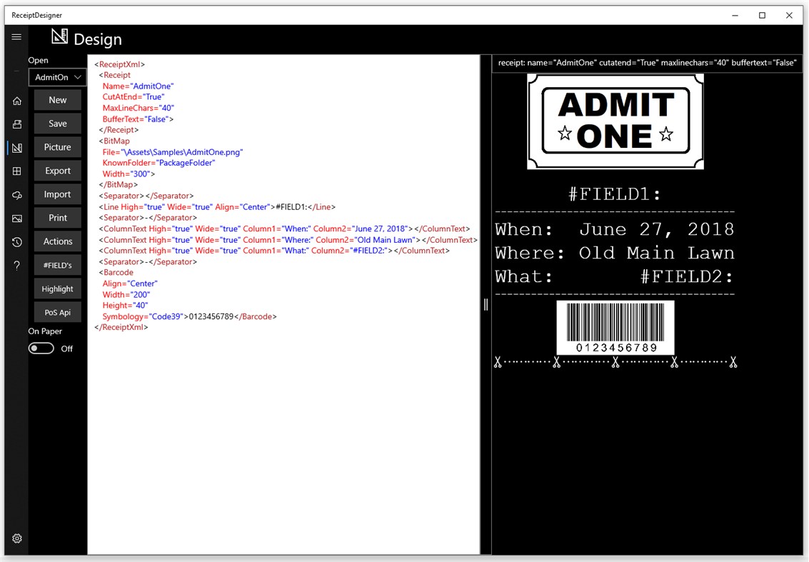 #2. ReceiptDesigner (Windows) Av: tommykdev