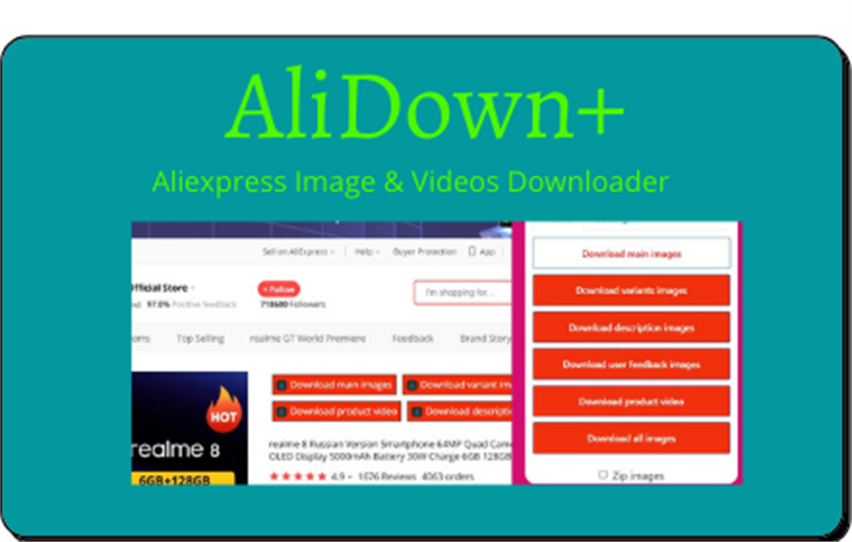 AliDown+ | Download AliExpress Image & Video