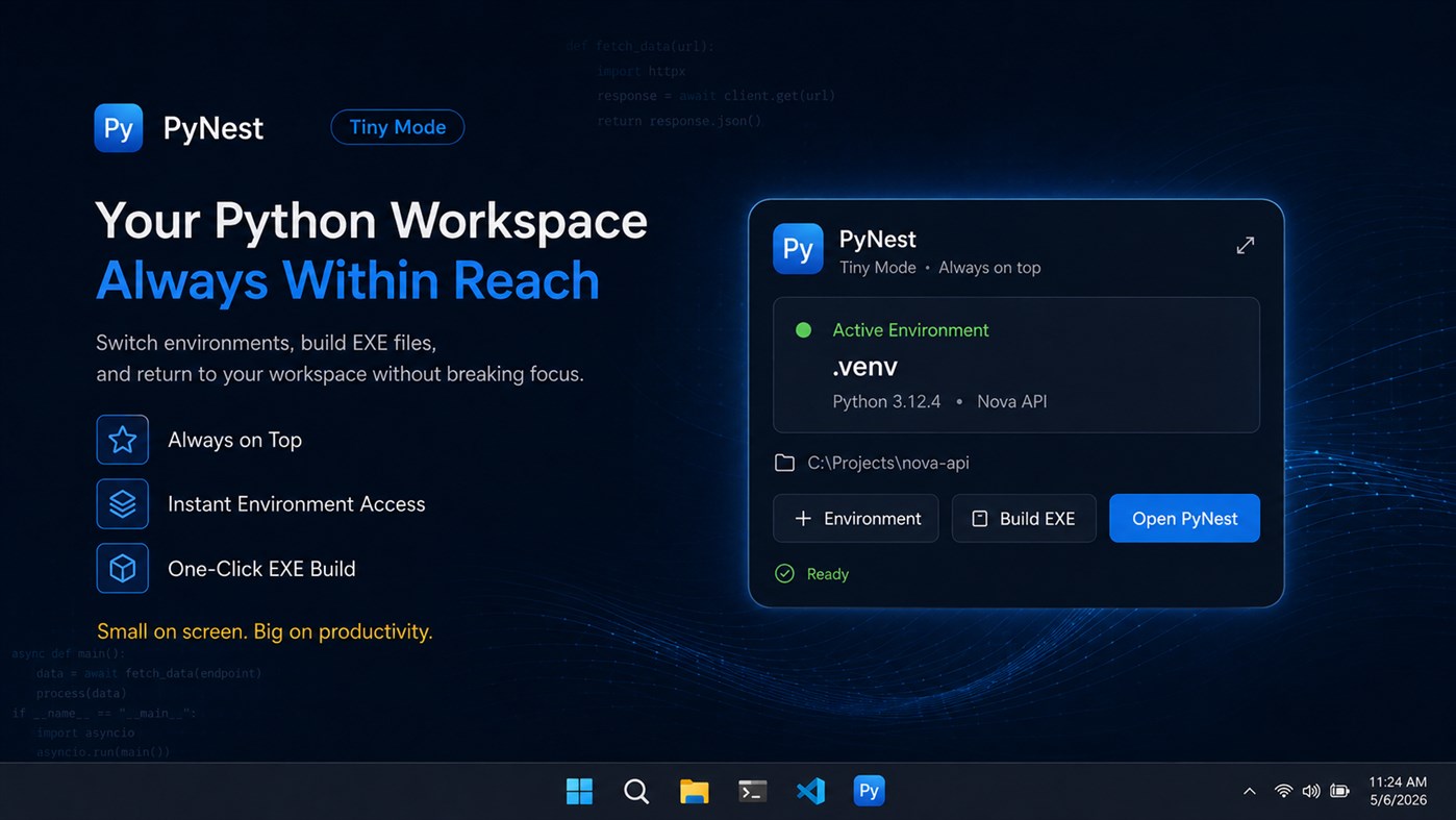 #8. PyNest - Smart Python Toolkit (Windows) Od: Aria Vision