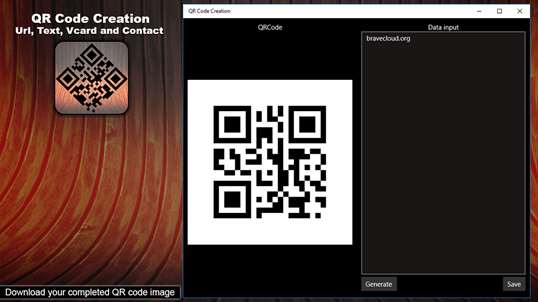 QR Code Creation - Url, Text, Vcard and Contact screenshot 2