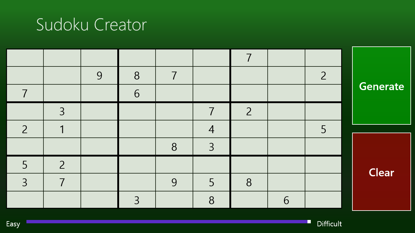 Sudoku Creator for Windows 10