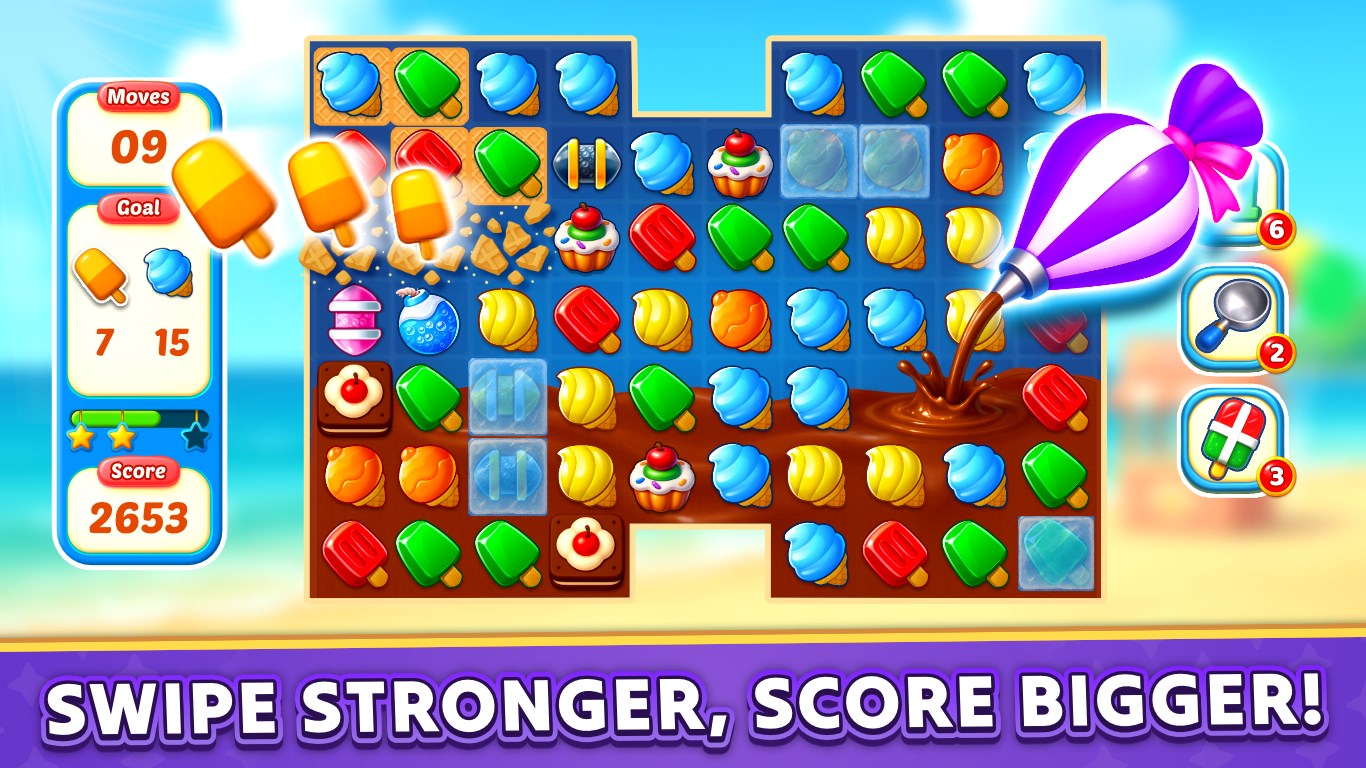 Ice Cream Paradise - Match 3 Puzzle Adventure screenshot