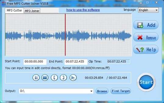 Free MP3 Cutter Joiner screenshot 1